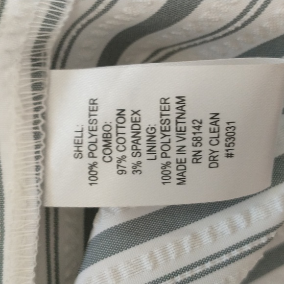 New London style ladies dress size 12 gray white with yellow trim - Picture 7 of 9